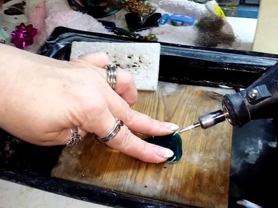 Drilling holes in fused glass
