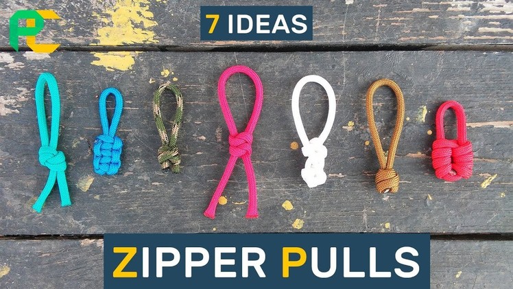 Easy Zipper Pulls with paracord