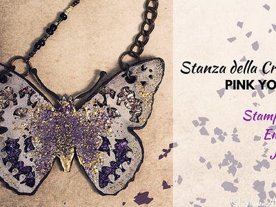 Embossing Powders Stampendous! Butterfly Necklace Tutorial