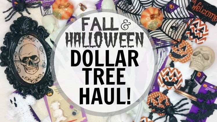 FALL & HALLOWEEN DOLLAR TREE HAUL! ♡ 2017 ♡ Fall & Halloween Decor