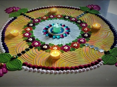 Fancy Rangoli Designs for Diwali | Diwali Special Rangoli Designs by Shital Mahajan.
