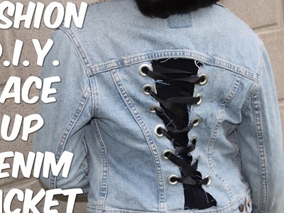 Fashion D.I.Y. | Lace Up Denim Jacket