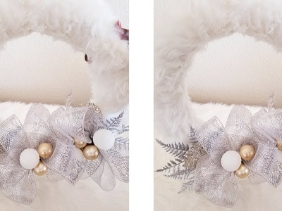 FUR WREATH BLING AND GLAM PIER 1 INSPIRED DIY