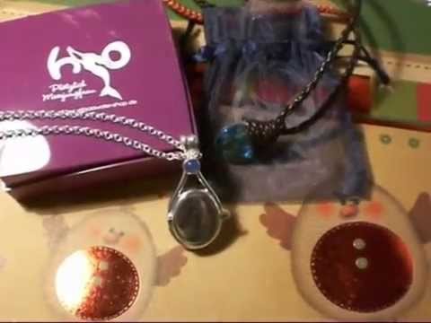 H2o locket and crystal necklace