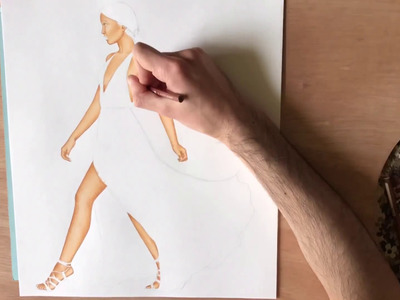 How to draw fashion illustration by Edgar Artis