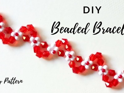 ????How to make a beaded bracelet -Easy beading tutorial .
