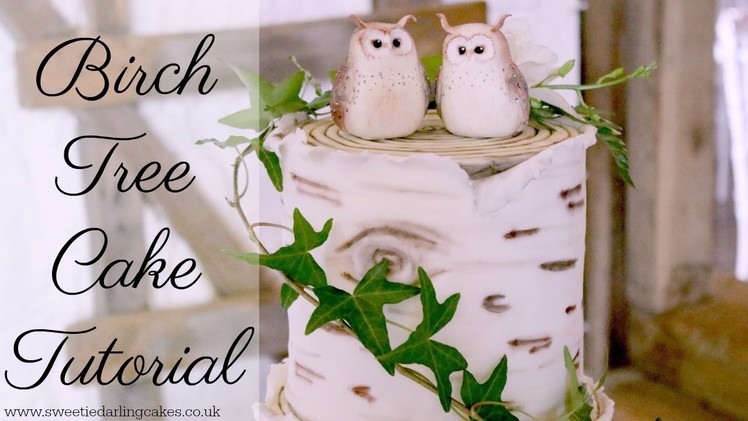 How to make a Birch Tree Effect Cake
