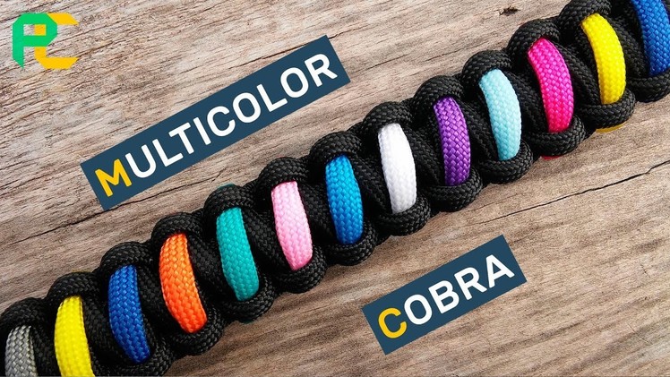 How to make a Multicolor Paracord Survival Bracelet with Buckle