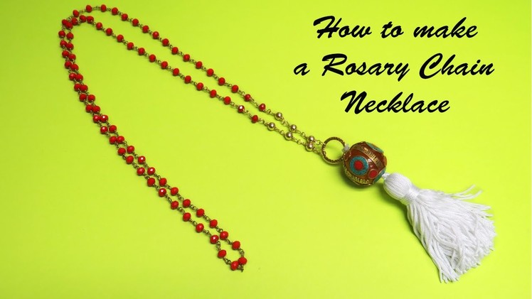 How to make a Rosary Chain Necklace