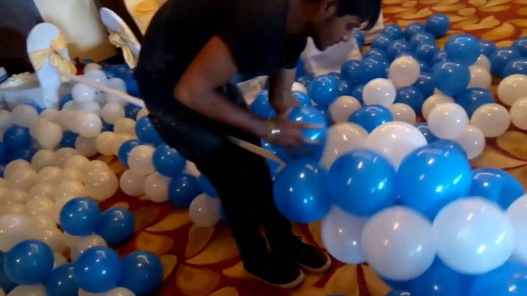 How to make balloon arch or balloon decoration for party ???
