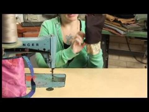 How to Make Reversible Homemade Purses : Attaching Fabric to a Homemade Purse