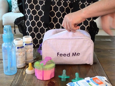 How to Organize a Diaper Bag using Easy Baby