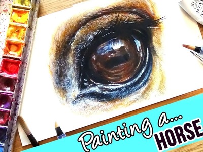How to Paint a Horse's Eye | Watercolour Painting Tutorial