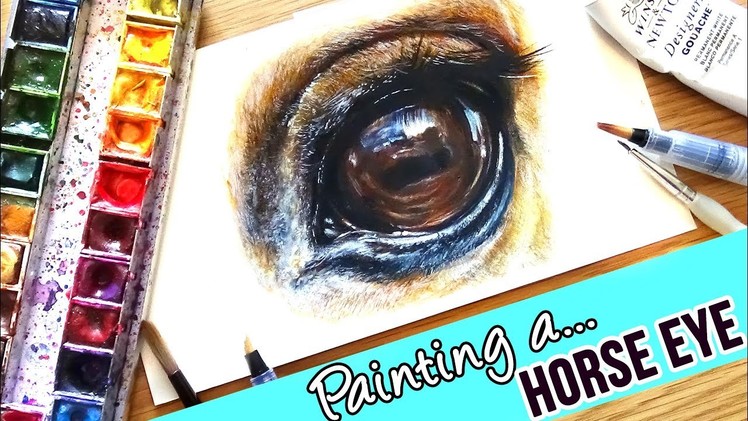 How to Paint a Horse's Eye | Watercolour Painting Tutorial