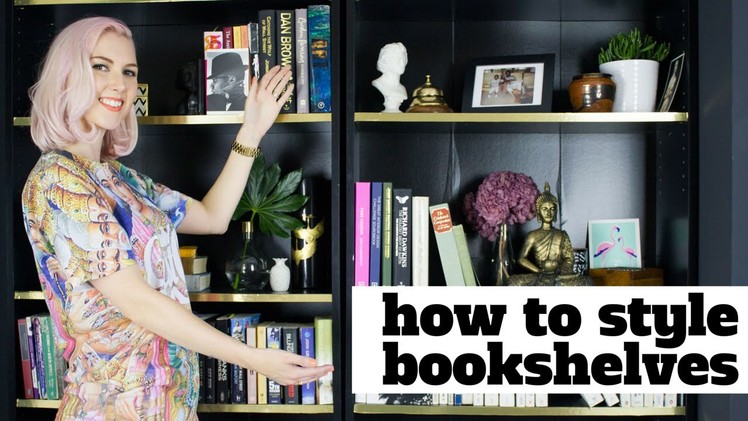 How To Style Bookshelves | SarahAkwisombe.com