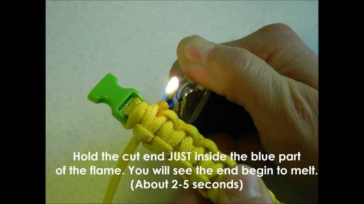 I-Tie! How To Do A Finish Melt On A Paracord Bracelet