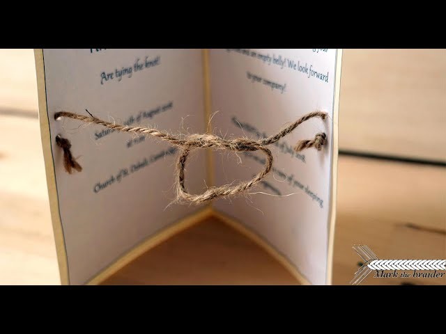 Knot themed wedding invitations