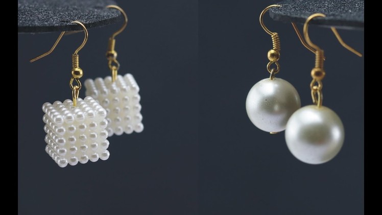 Make 2 Types of Latest Pearl Earrings Designs For Women’s | Fashionable Jewelry
