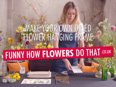 Make Your Own Dried Flower Hanging Frame. Spring Senses