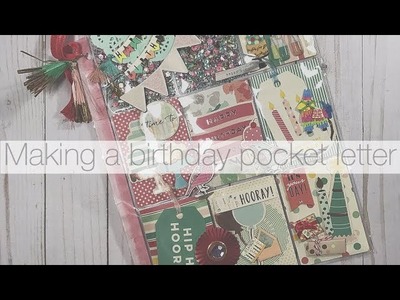 Making a birthday pocket letter