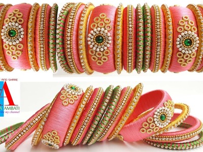 Making of latest Silk Thread Bridal Bangles set at home. new model set bangles collection