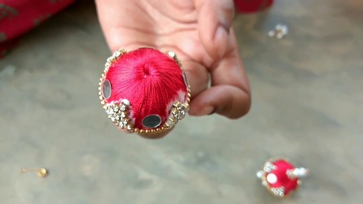 Making of Silk Thread Earrings