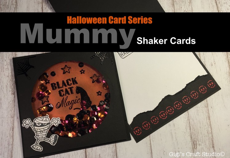 MUMMY Shaker Card????Halloween Card Series 2016 (Card#2)