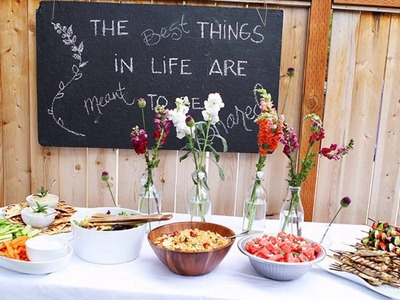 Outdoor dinner party themed decorating ideas