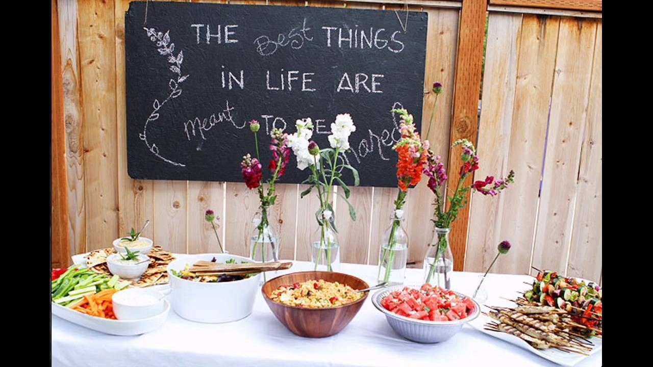 Outdoor dinner  party  themed decorating  ideas 