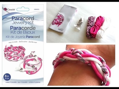 Paracord Kit-Pink Braid Bracelet