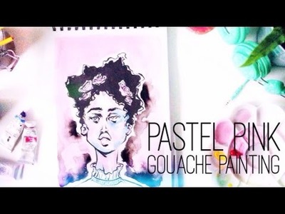 Pastel Pink Gouache Speed-Painting · SemiSkimmedMin