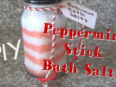 Peppermint Stick Bath Salts ♥ 12 DIYs of Christmas