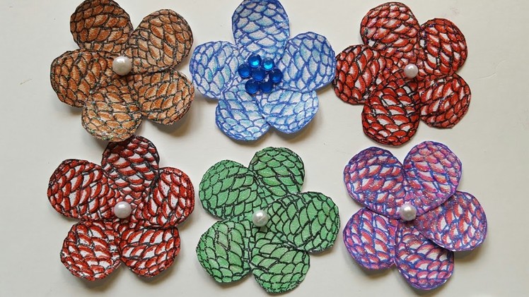 PINECONE PAPER FLOWERS | PAPER CRAFTS