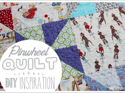 Pinwheel Baby Quilt | DIY Inspiration | Whitney Sews