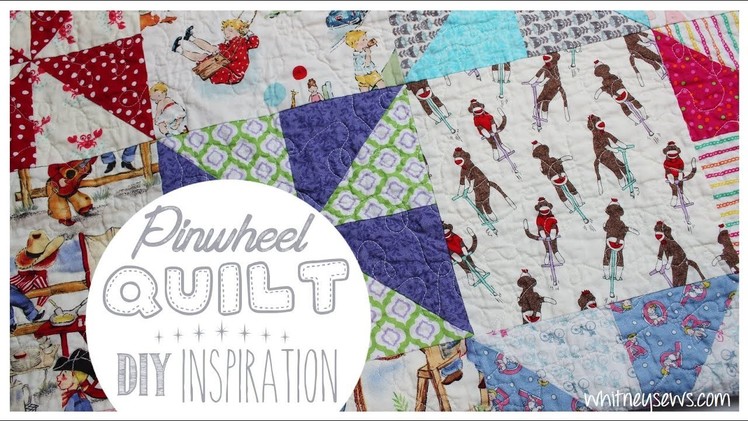 Pinwheel Baby Quilt | DIY Inspiration | Whitney Sews