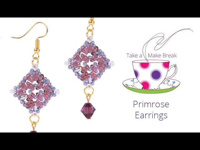 Primrose Earrings | Take a Make Break with Beads Direct