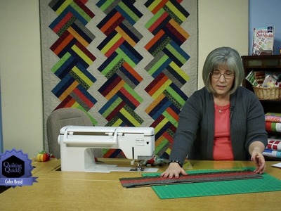 Quilting Quickly: Color Braid -- Quick Colorful Quilt!