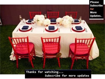 Red & White Table Decorations - Red Color Items