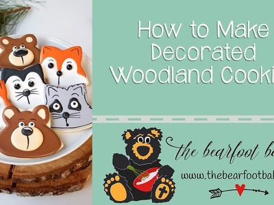 Simple Decorated Woodland Cookies | The Bearfoot Baker