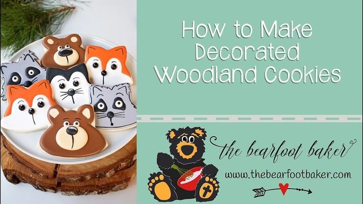 Simple Decorated Woodland Cookies | The Bearfoot Baker