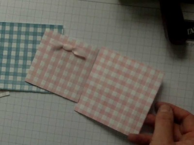 Stampin' Up! Gingham Effect using an embossing folder