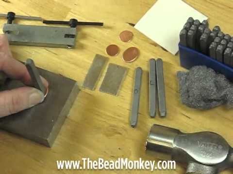 The Bead Monkey - Metal Stamping with Letter Punch