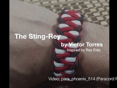 The Sting-Rey Paracord Bracelet by Victor Torres without buckle