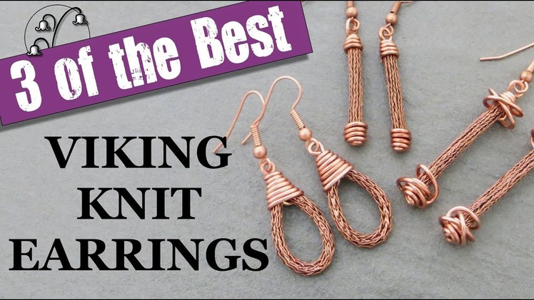 Viking Knit Earrings - Jewelry Tutorial