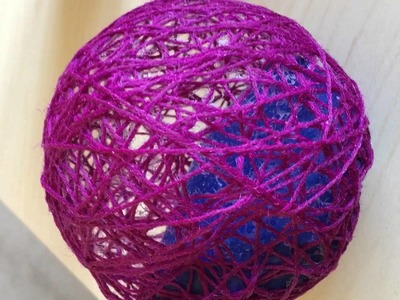 Yarn Ball Art - Deflating the Balloon