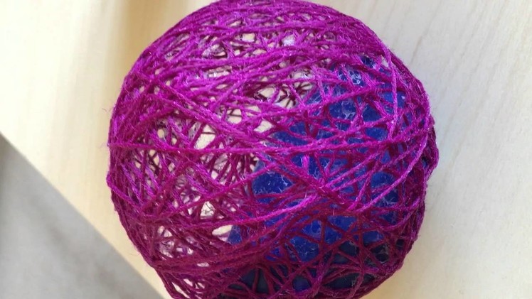 Yarn Ball Art - Deflating the Balloon