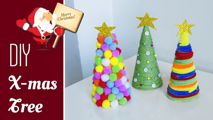 3 DIY tabletop Christmas tree | Very easy Christmas decoration ideas | Beads art