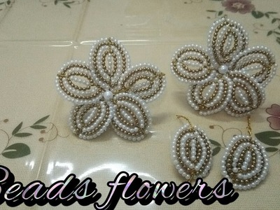 40. DIY Flower for trousseau packing.pearl and beads flower