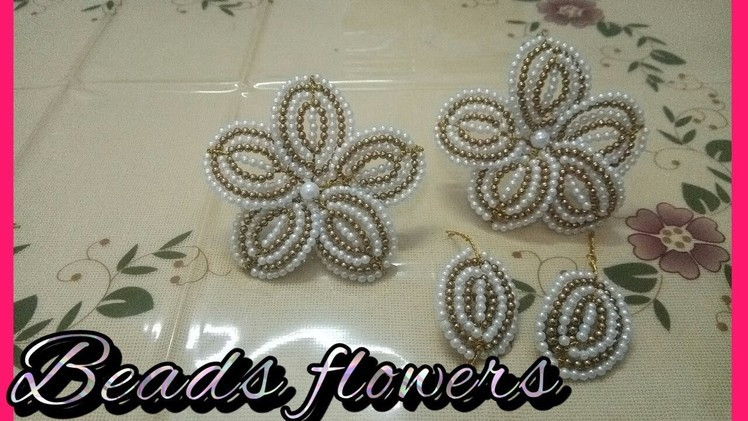 40. DIY Flower for trousseau packing.pearl and beads flower