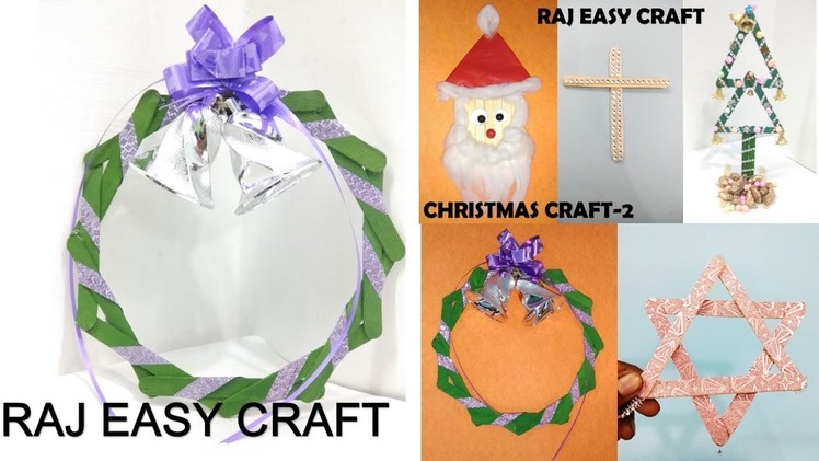 5 Diy Ice cream stick craft || Popsicle stick craft || Christmas craft